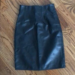 Vintage Erez Sport High Waist Leather Skirt